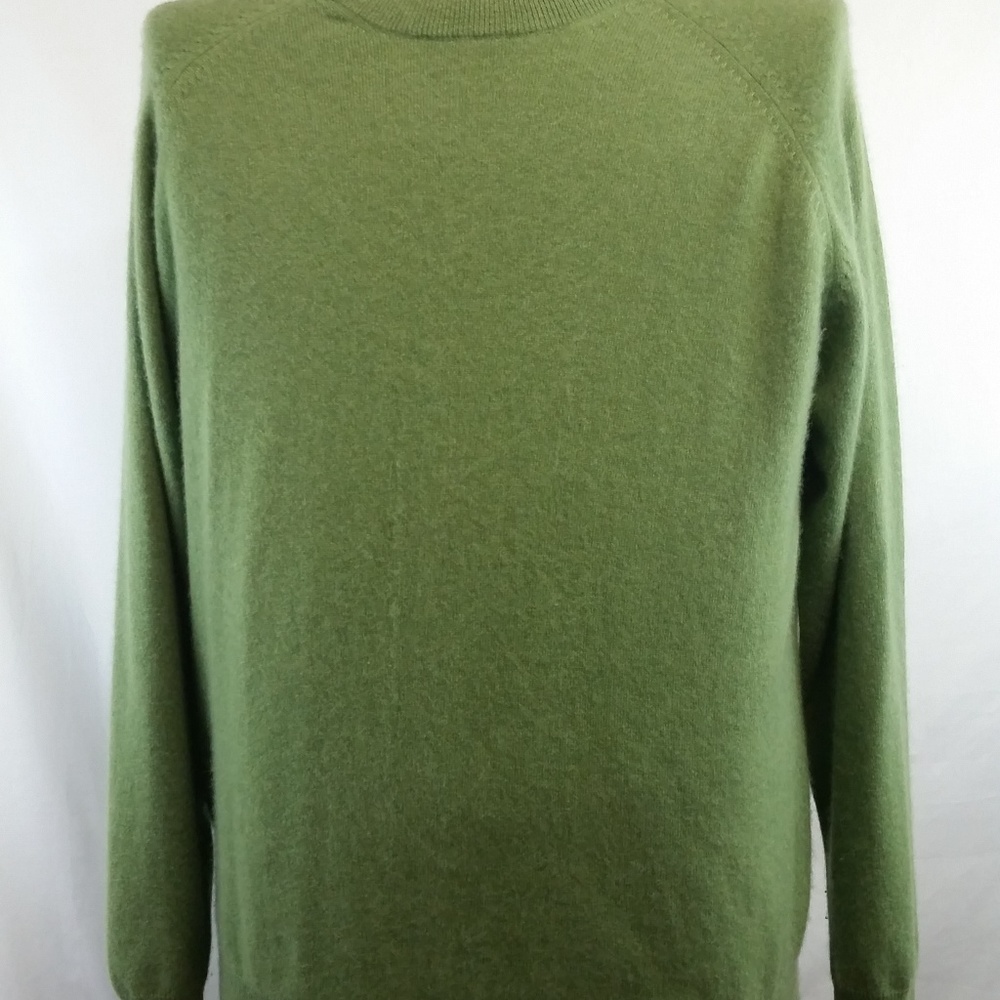 GIASONE Mens 2 Ply Cashmere Long Sleeve Sweater XL